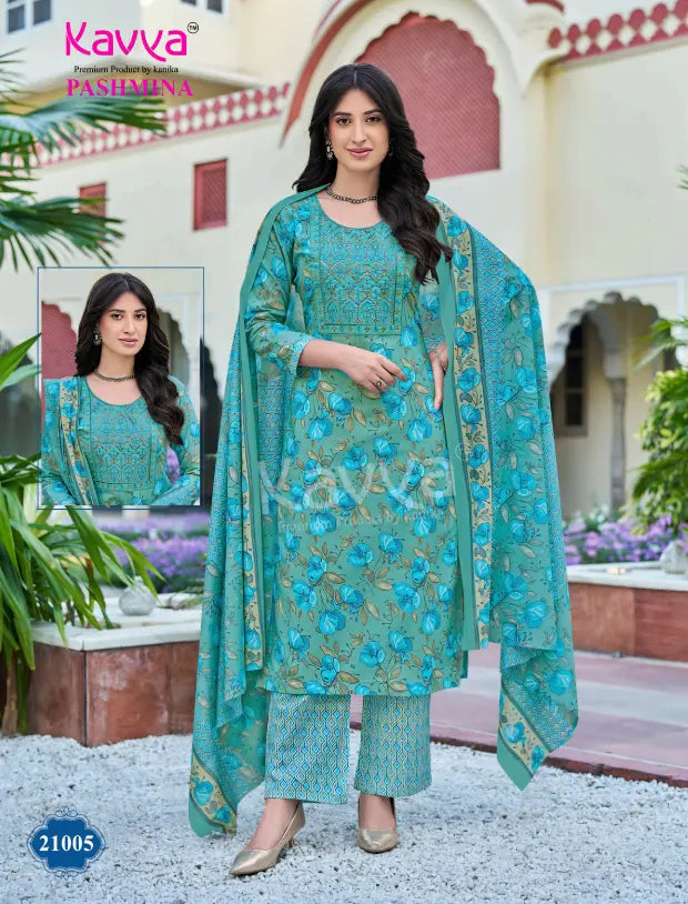 Kavya Brand- Pashmina - Readymade Cotton Salwar Suit with Lining - KP21005 Main image