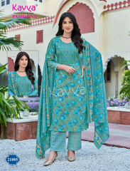 Kavya Brand- Pashmina - Readymade Cotton Salwar Suit with Lining - KP21005
