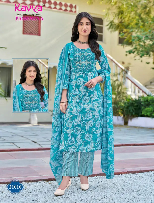 Kavya Brand- Pashmina - Readymade Cotton Salwar Suit with Lining - KP21010