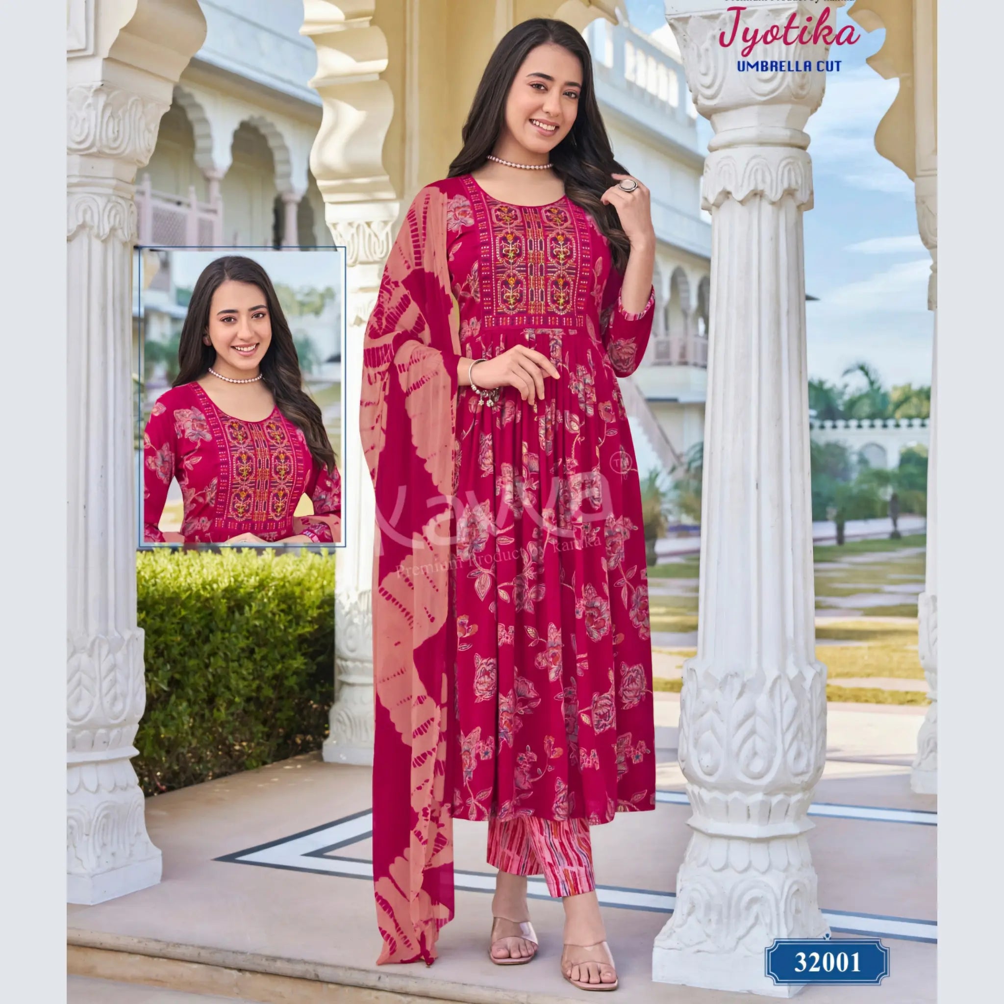 Kavya Brand - Jyotika Umbellar Cut Salwar Suit 32001
