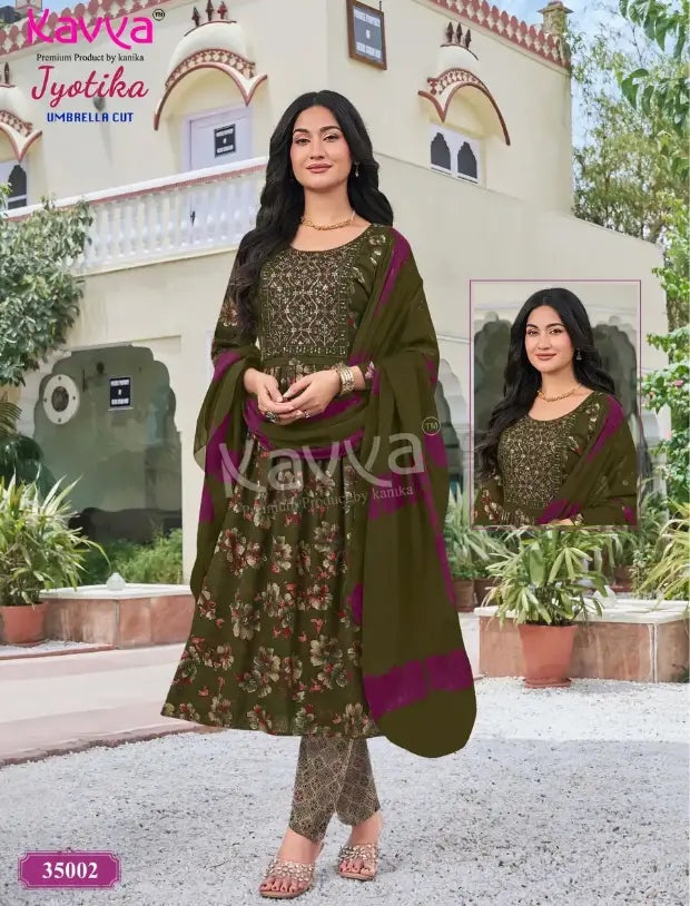 Kavya Brand - Jyotika Umbellar Cut Salwar Suit 35002