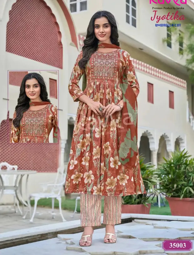Kavya Brand - Jyotika Umbellar Cut Salwar Suit 35003 Main image