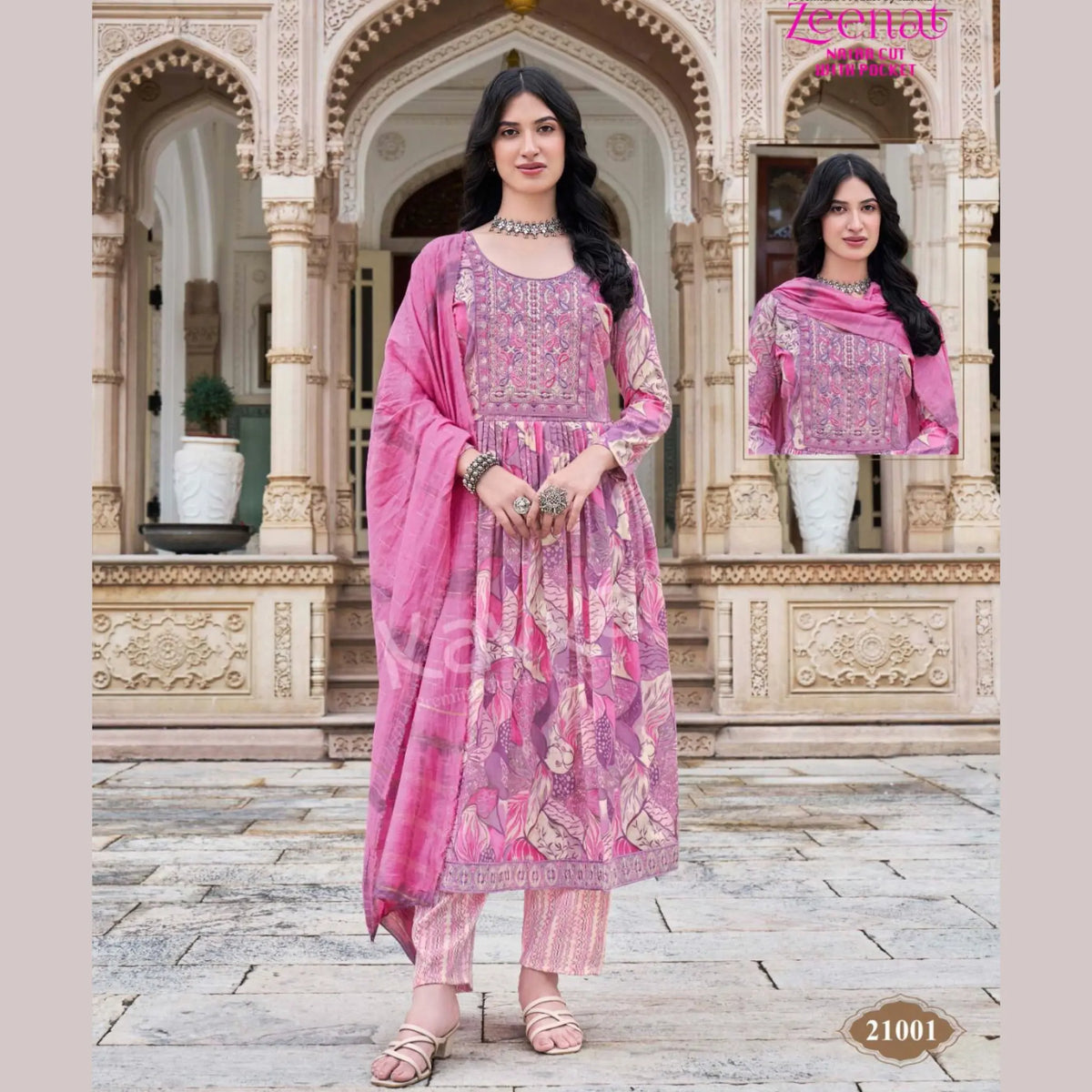 Kavya Zeenat Vol 21 - Naira Cut Readymade Salwar Suit - Z21001