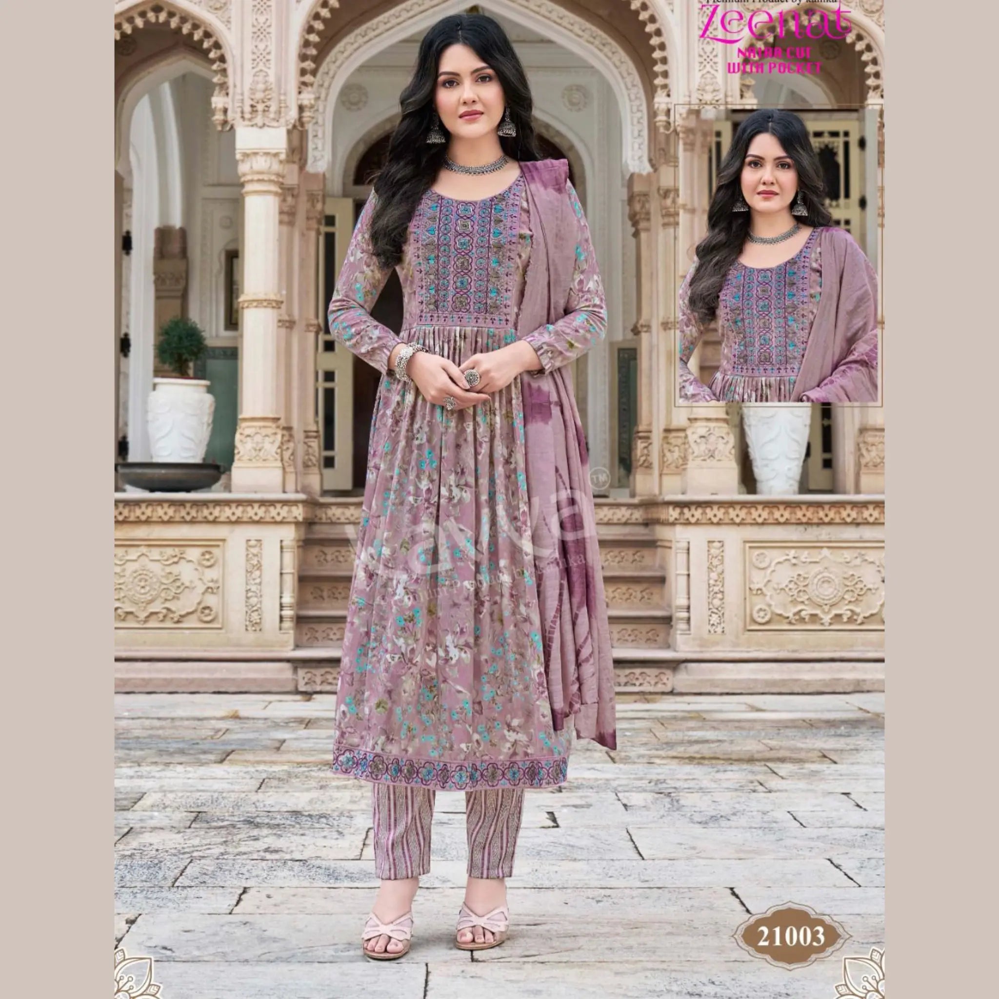Kavya Zeenat Vol 21 - Naira Cut Readymade Salwar Suit - Z21003 Main image