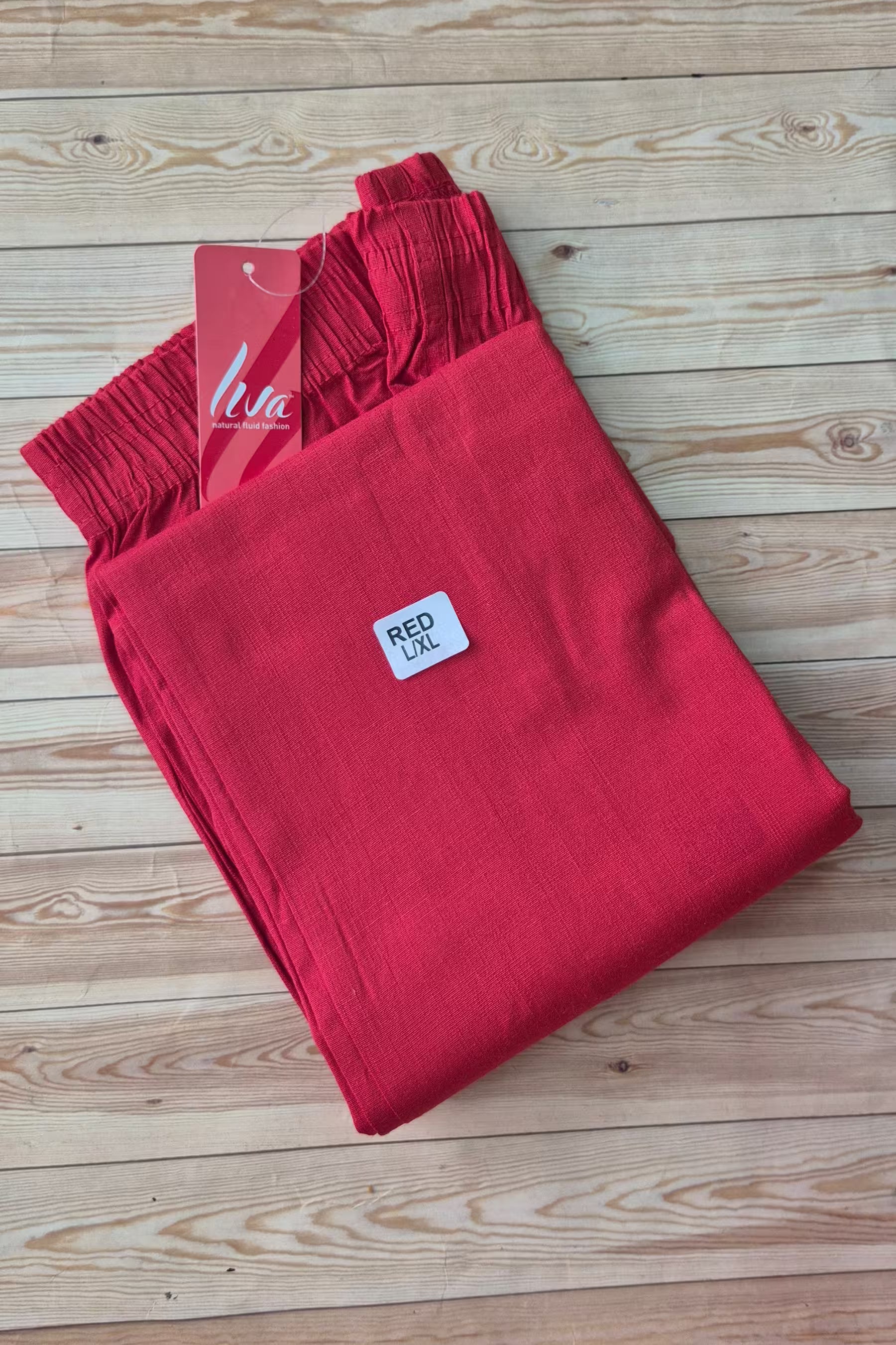 Liva Certified Lycra Cigar Pant for Women - 05 - Red Main image