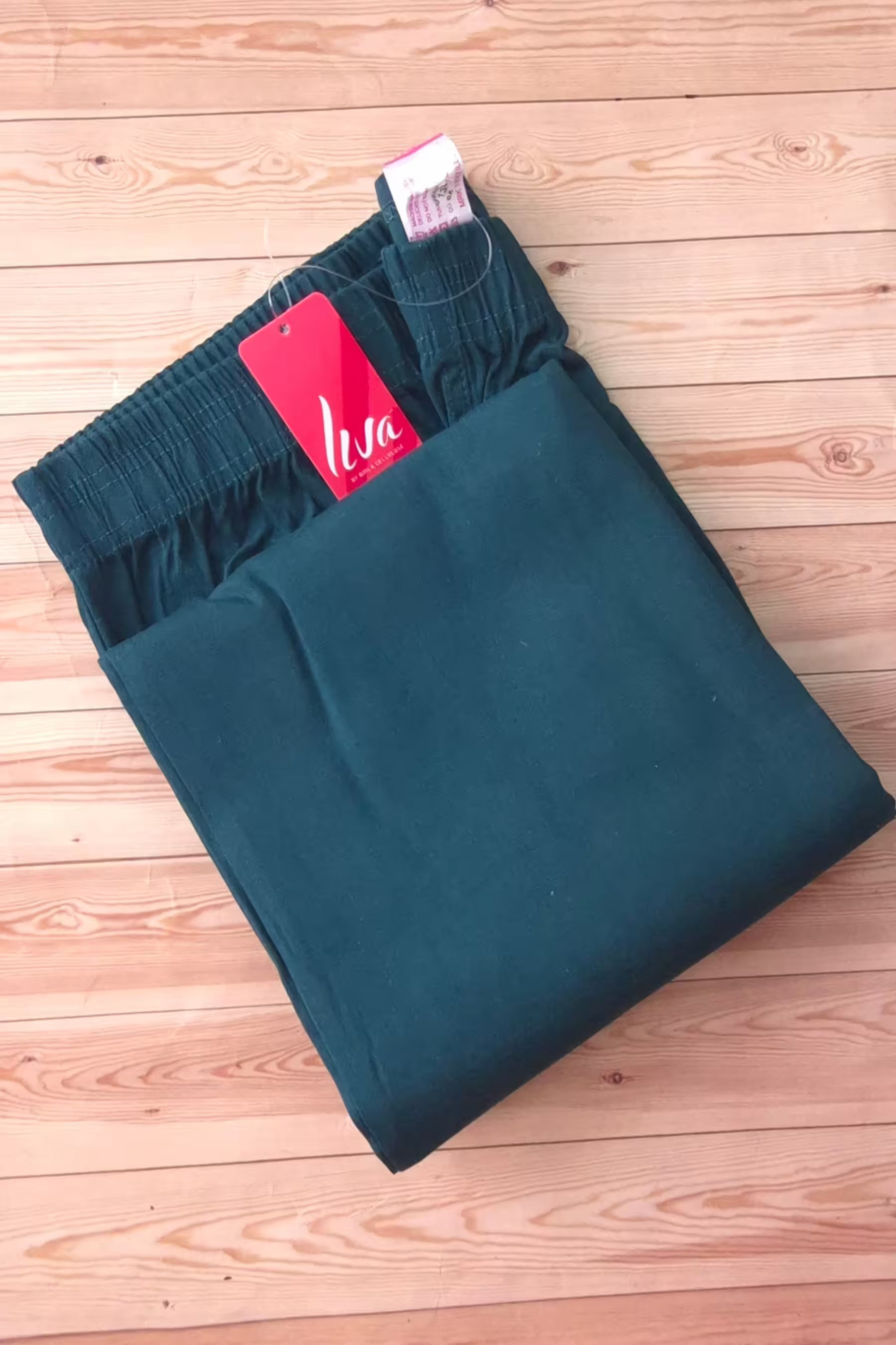 Liva Certified Lycra Cigar Pant for Women - 10 - Rama Green Main image
