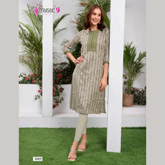 Liva Certified  Rayon kurti with Embroidery Work - MZ3005