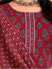 MCM Maroon Cotton Anarkali Readymade Salwar Suit Set