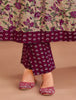 MCM Beige Floral Cotton Anarkali Readymade Salwar Suit Set
