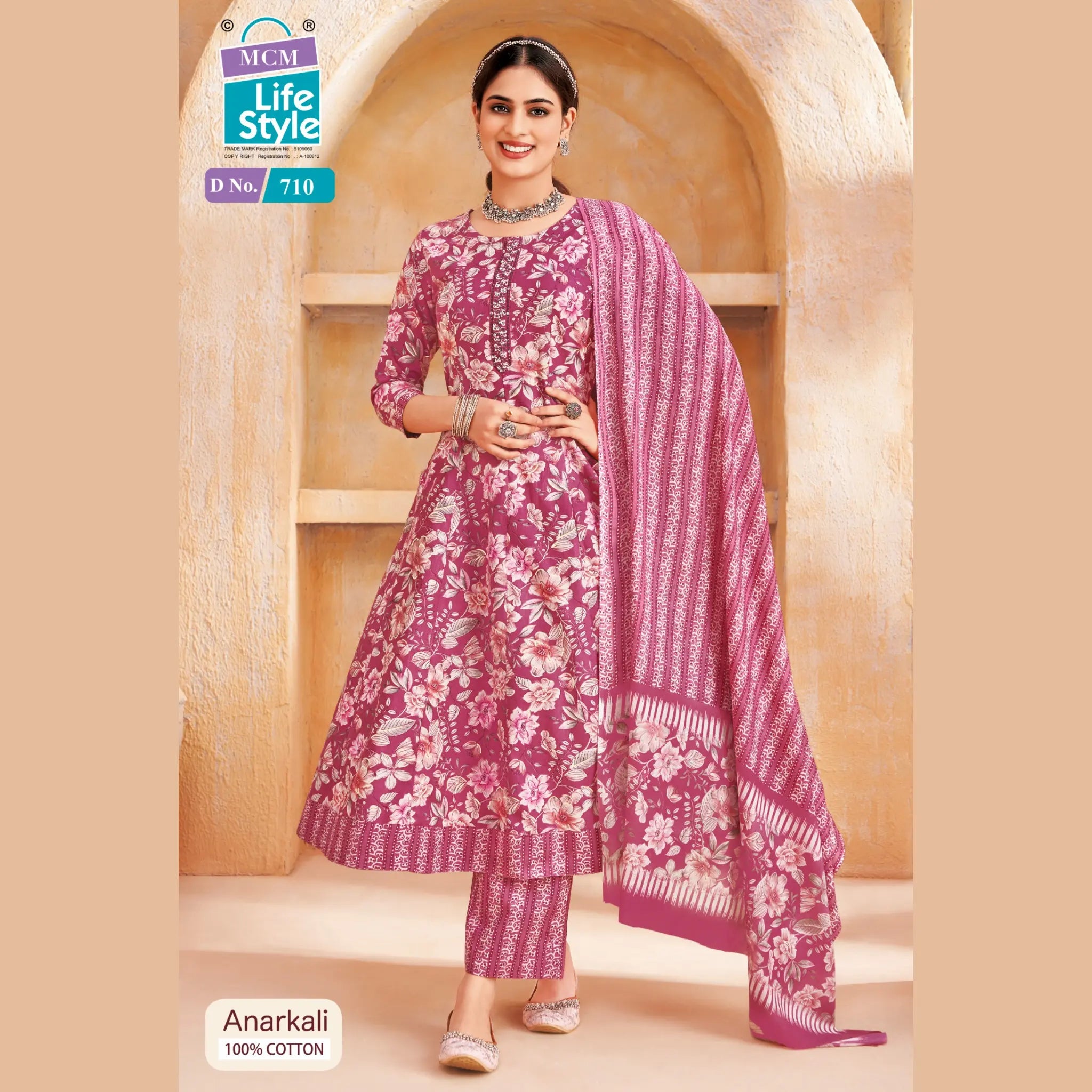 MCM Anarkali Readymade Salwar Suit Set MCM710 Main image