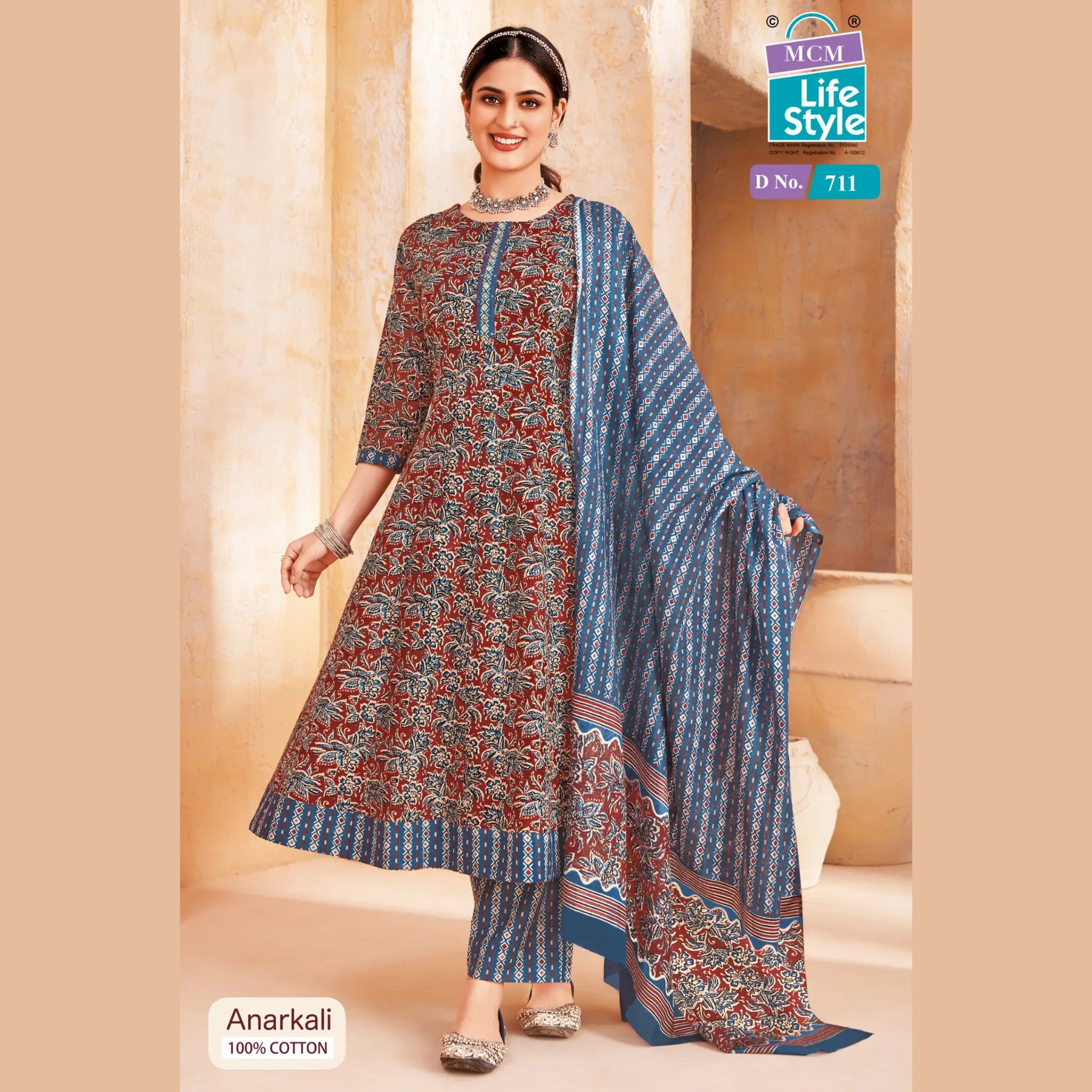 MCM Anarkali Readymade Salwar Suit Set MCM711 Main image