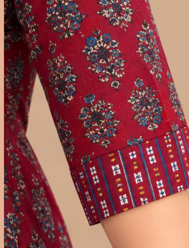 MCM Anarkali Cotton Readymade Salwar Suit Set - MCM1112
