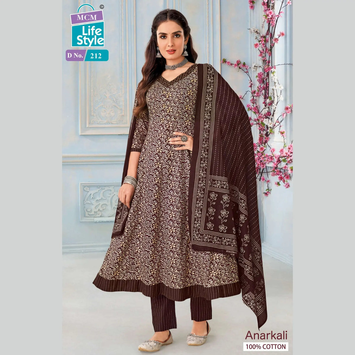 MCM Anarkali Pure Cotton Readymade Salwar 212 Main image