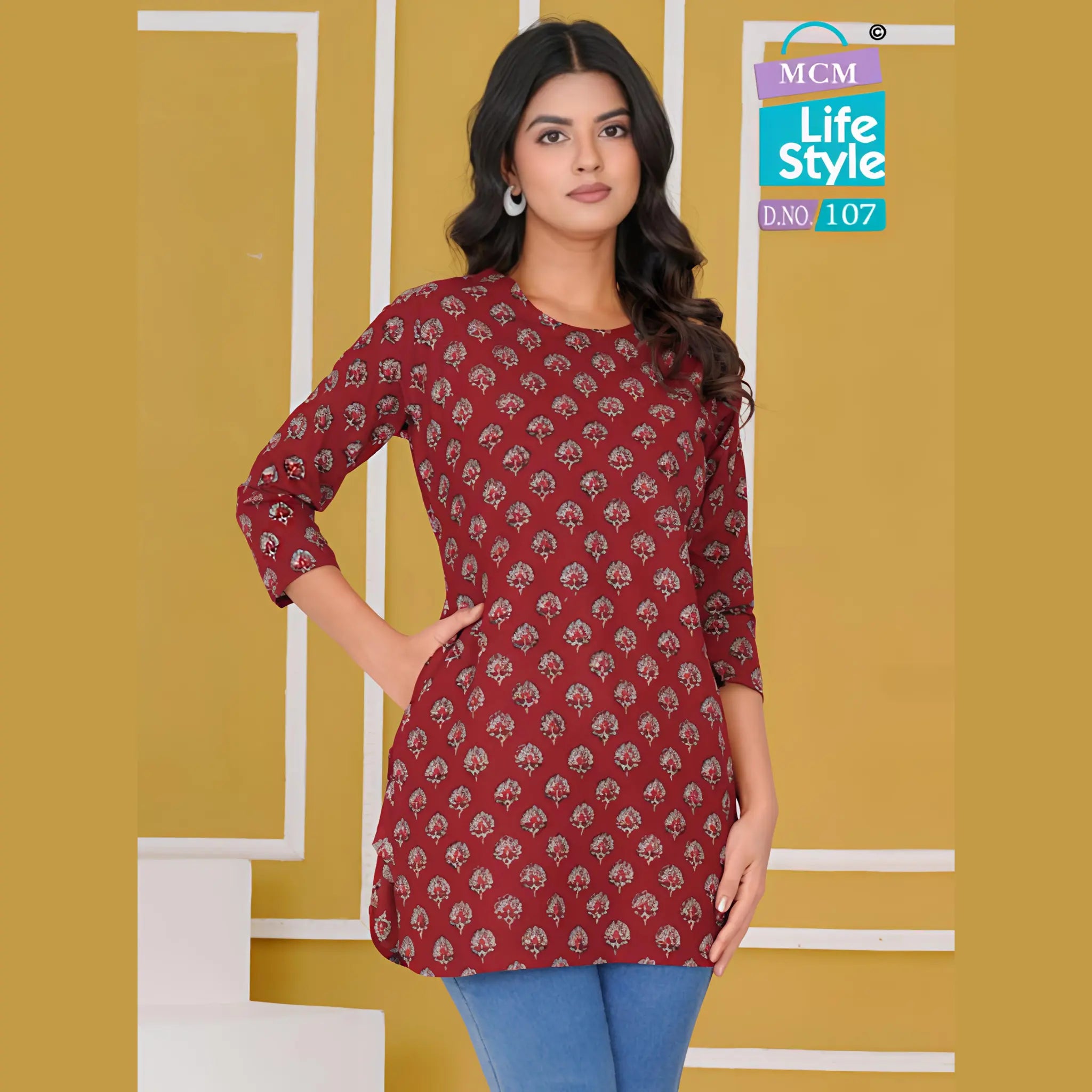 MCM Life Style Kashvi Volume 8 Short Tops DN107 Main image