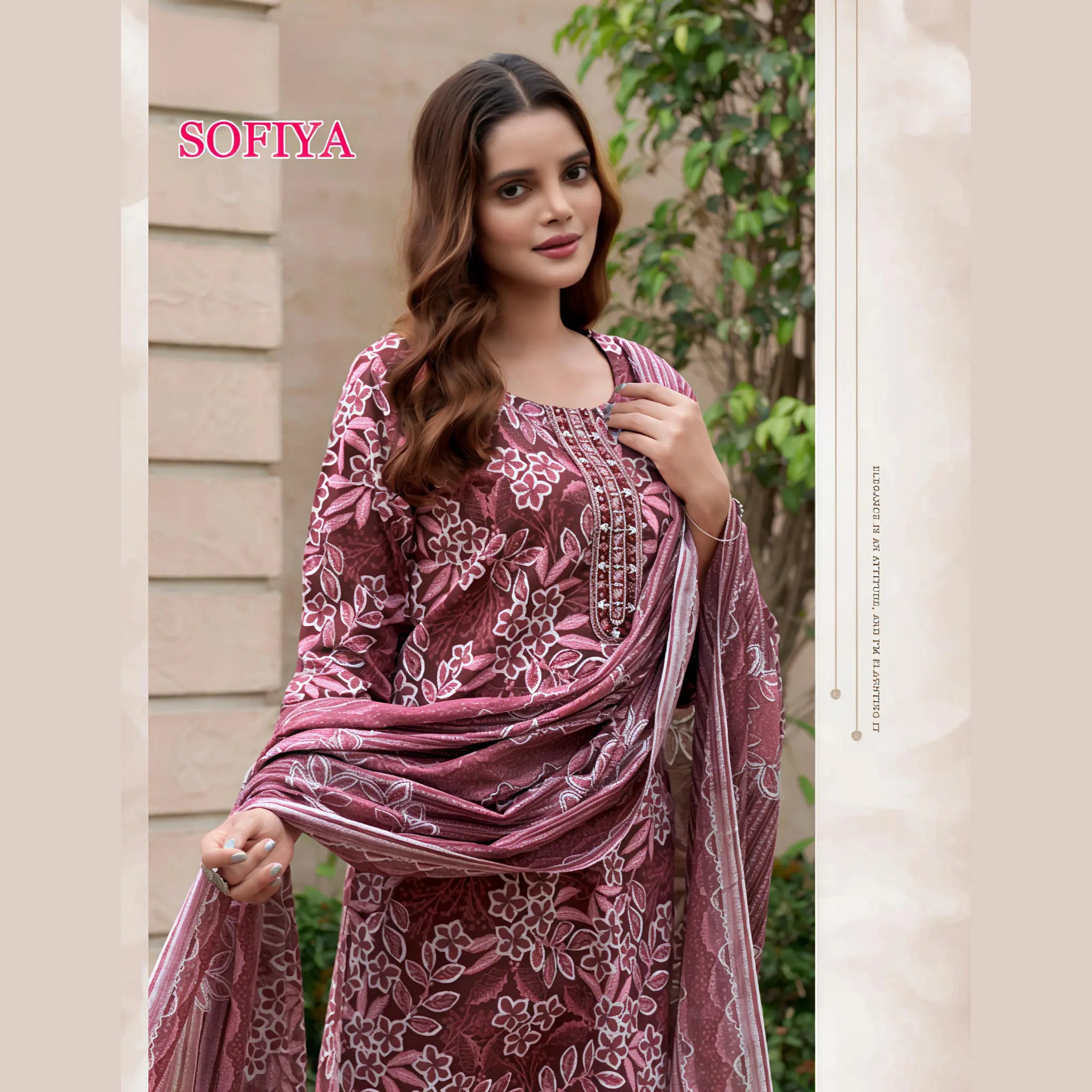 Mystic 9 Sofiya Volume 2 Design Number 2007 Cambric Cotton Kurti Set