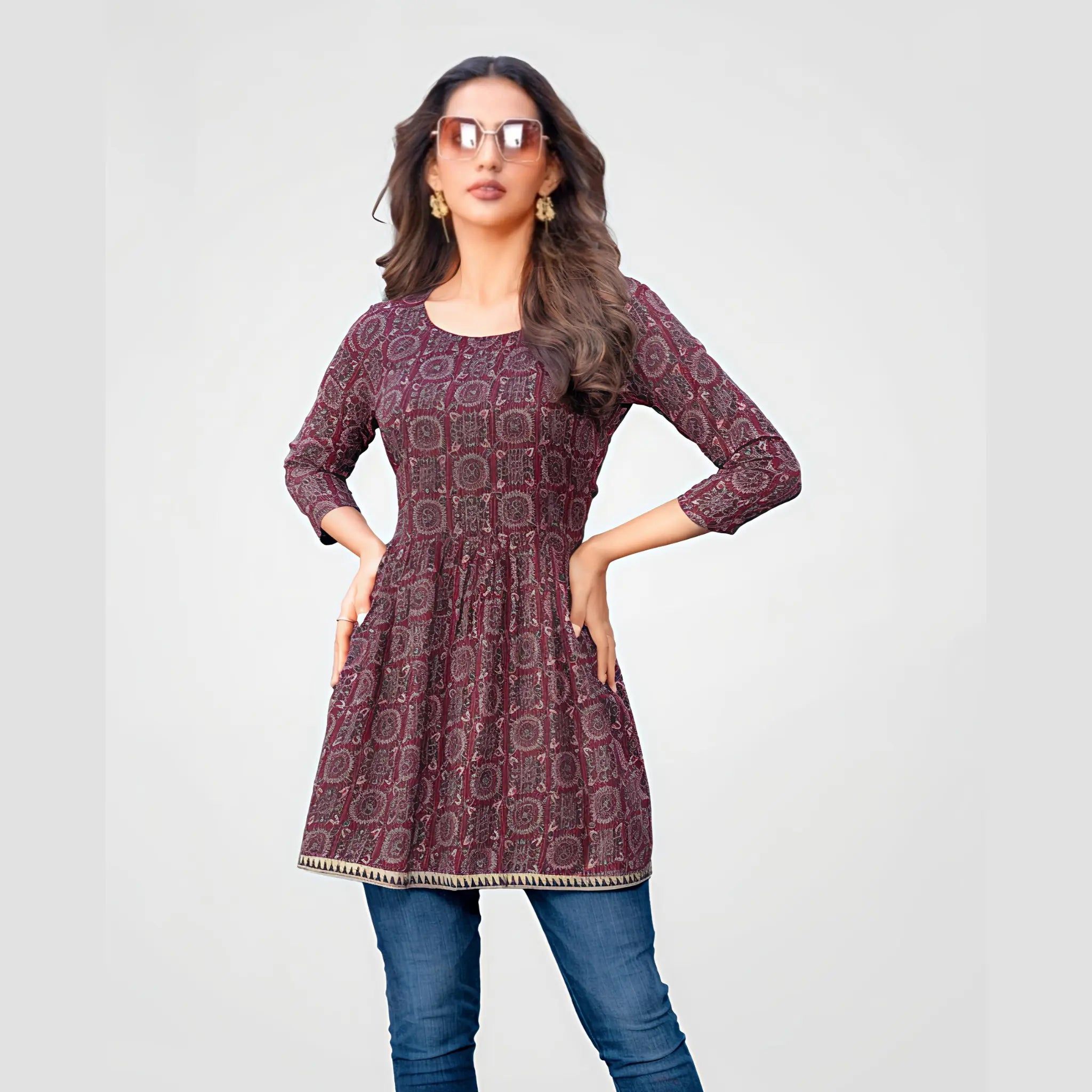 Deeptex Rock Star Vol 2 Western Wear Tunic Tops