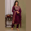Maroon Nyra Cut Salwar Suit