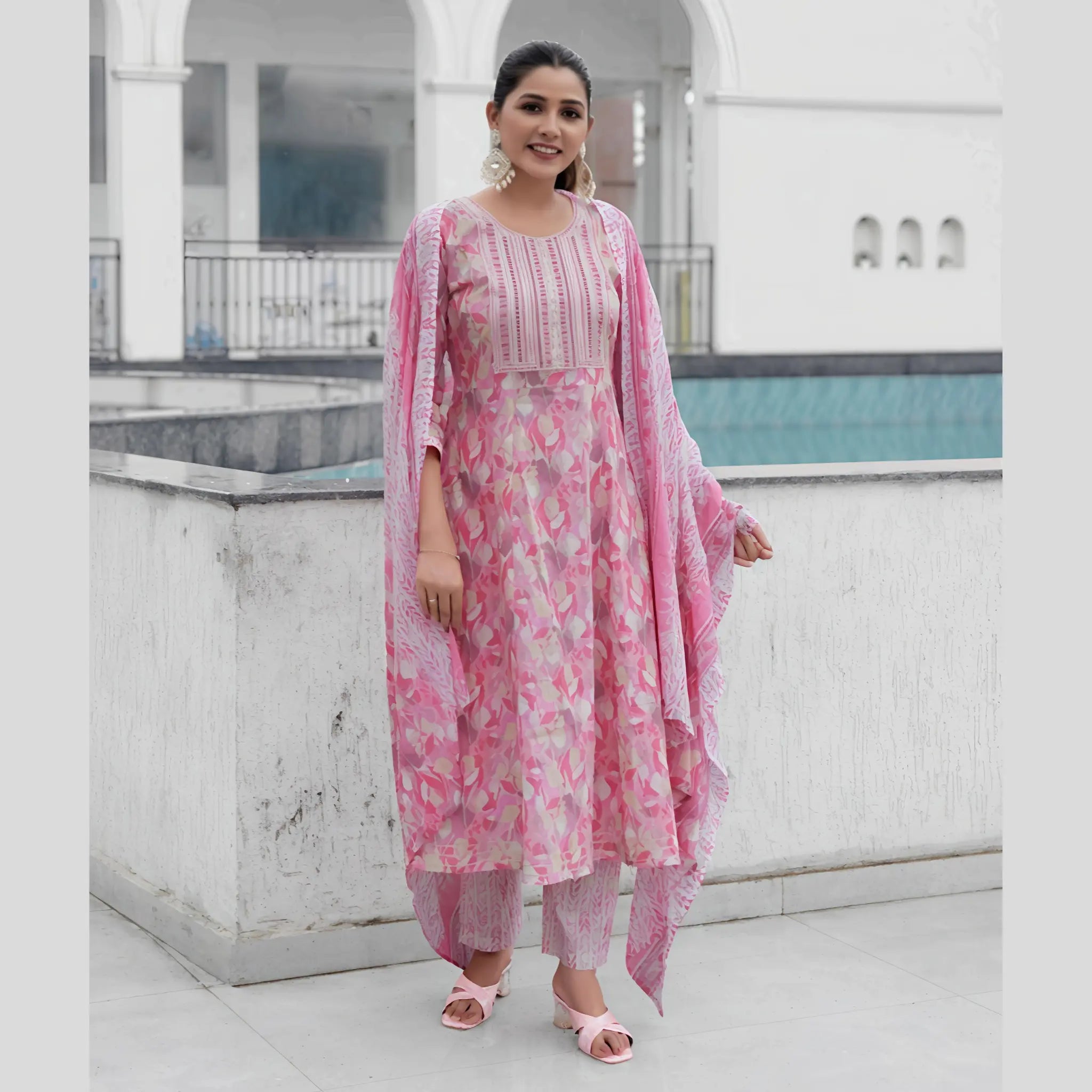 Mystic 9 Cotton Anarkali Suit - ROOP1001 Main image