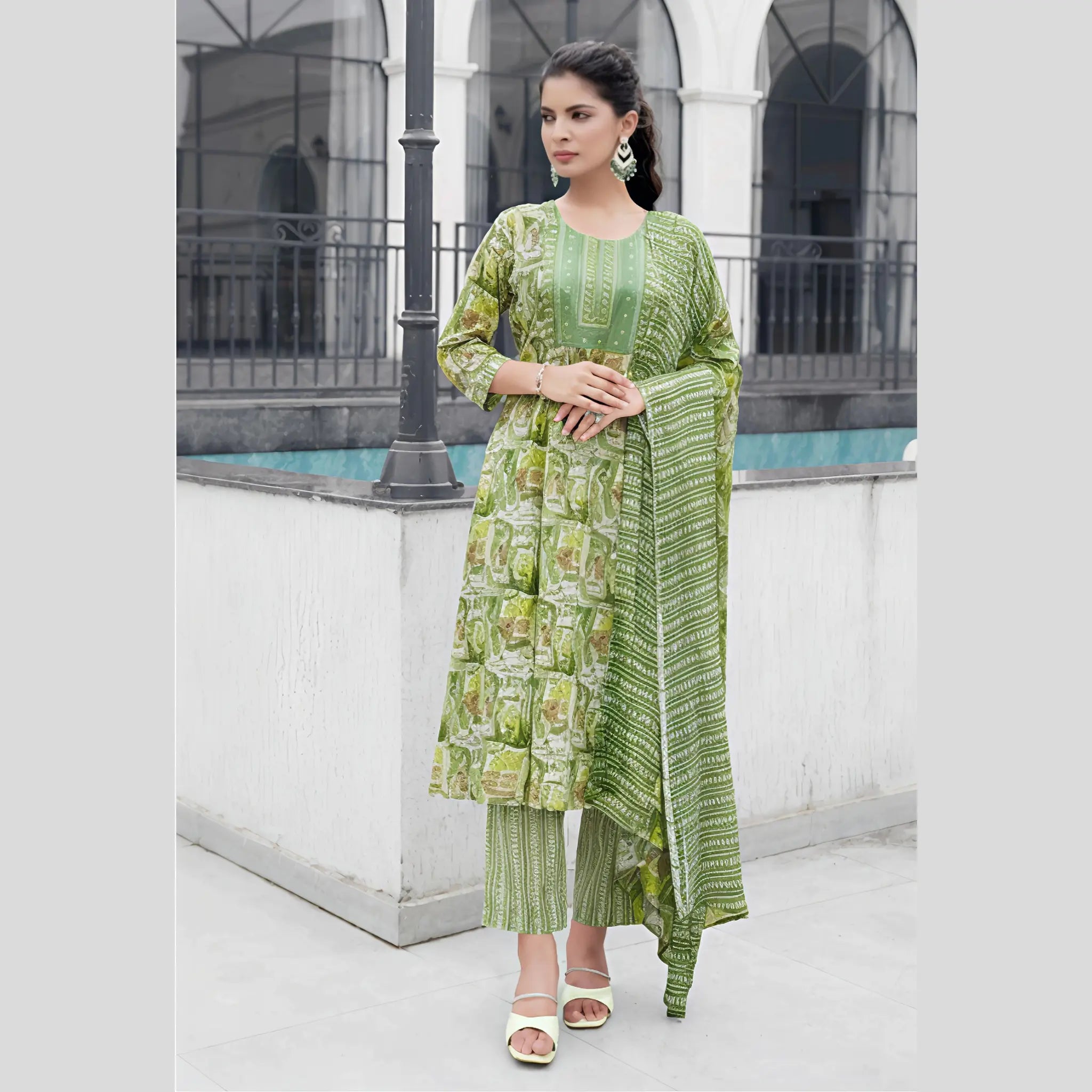 Mystic 9 Cotton Anarkali Suit - ROOP1002 Main image