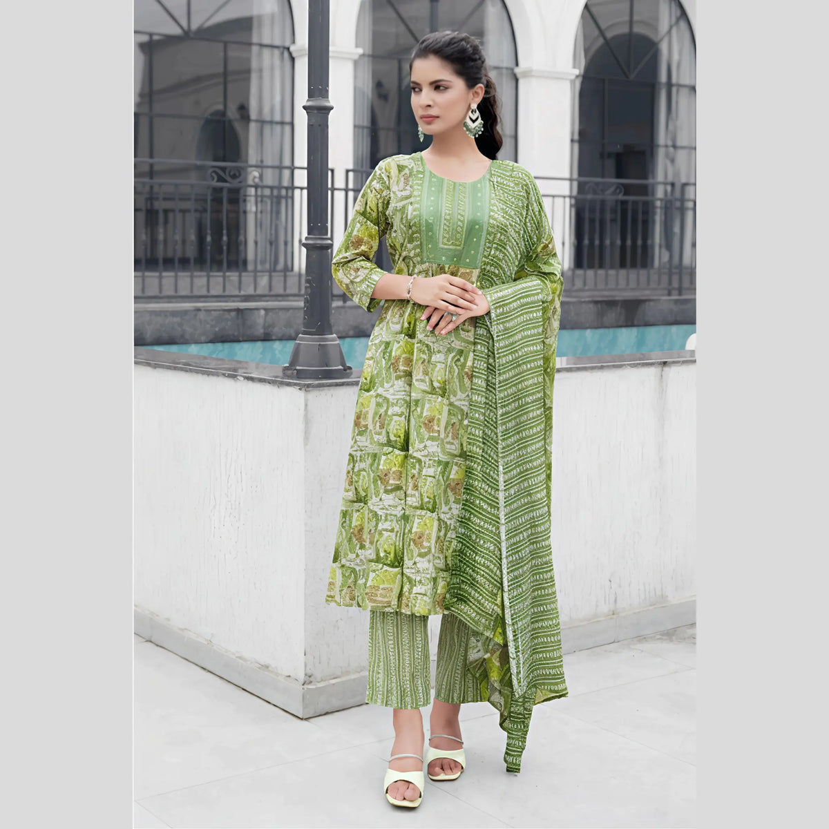 Mystic 9 Cotton Anarkali Suit - ROOP1002