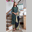 Mystic 9 Shanaya - Blue Ajrak Print Umbrella Cut Salwar Suit -4006