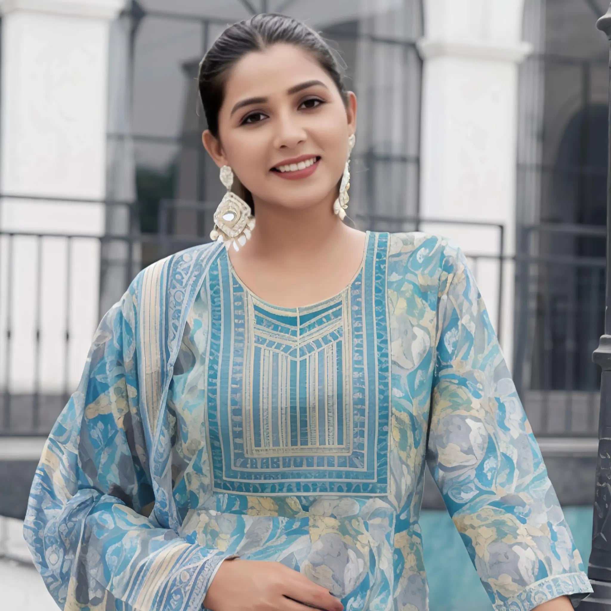 Mystic 9 Cotton Anarkali Suit - ROOP1007