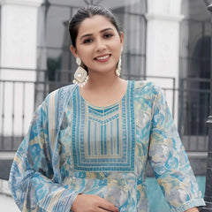 Mystic 9 Cotton Anarkali Suit - ROOP1007