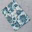 Offwhite Blue Rayon Short tops with Fancy Button