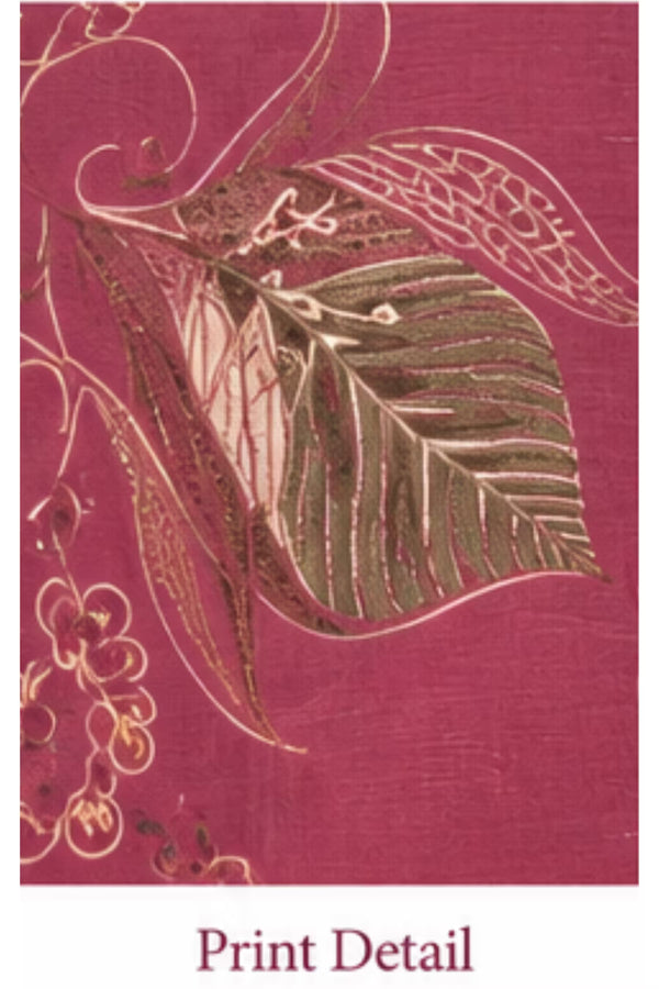 Print Detail - Onion Pink Printed Kurta Pant Dupatta Set for Women | Bavis Clothing