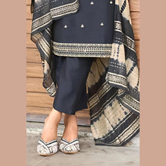 Premium Quality Vertican Suit with Embroidery, Lining & Dupatta