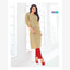 Ethnic Peach Orange Cotton Kurti with Butta Print | Classy and Chic