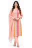 Peach Pink Cotton Kurta Pant Set with Dupatta | Bavis Clothing