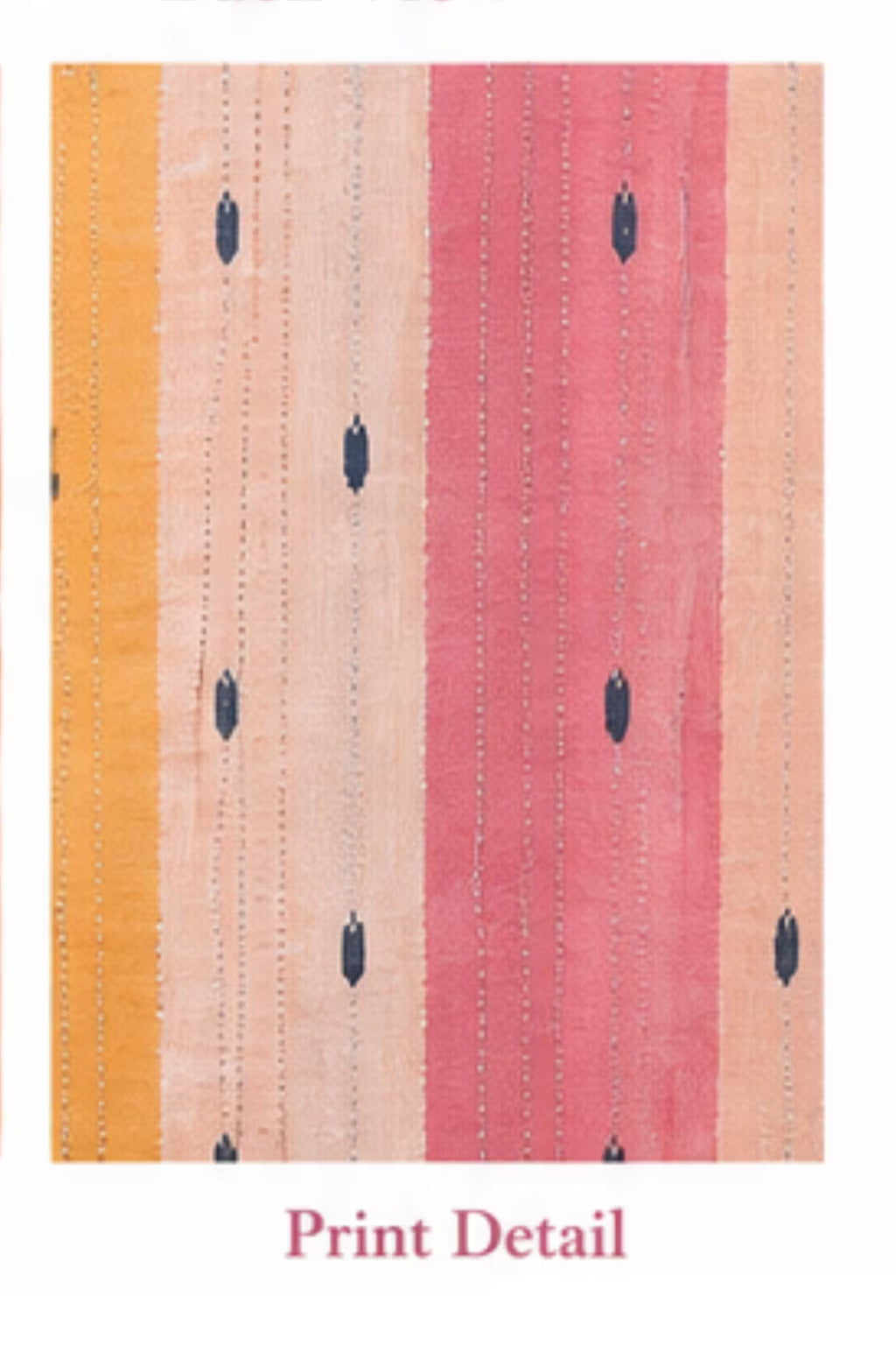 Print Detail - Peach Pink Cotton Kurta Pant Set with Dupatta | Bavis Clothing