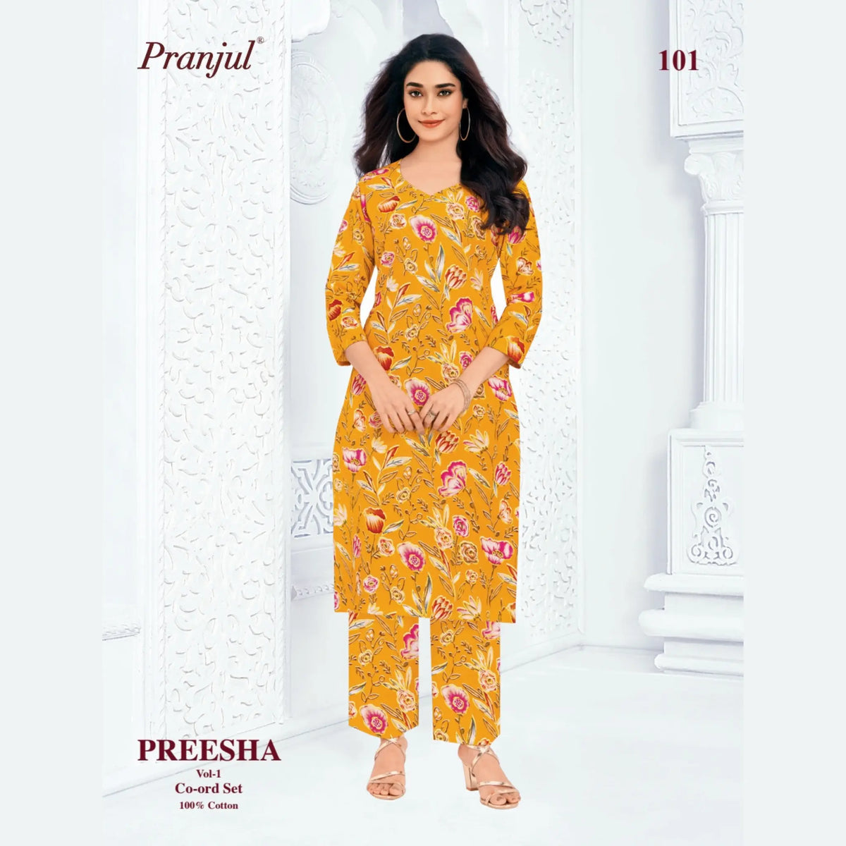 Pranjul Brand - Cotton Co - Ord Set - P101