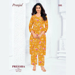 Pranjul Brand - Cotton Co - Ord Set - P101
