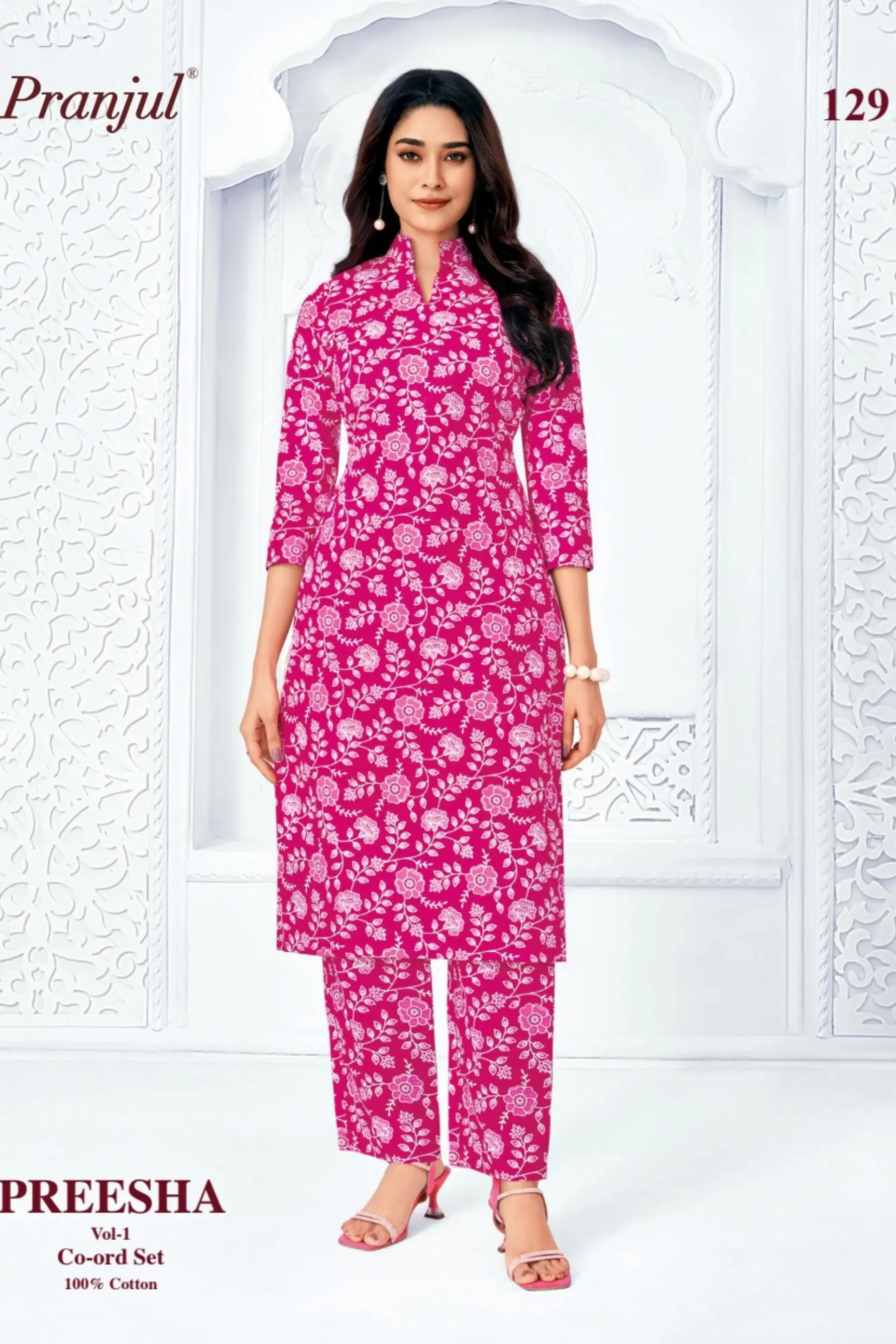 Pranjul Brand - Cotton Co - Ord Set - P129