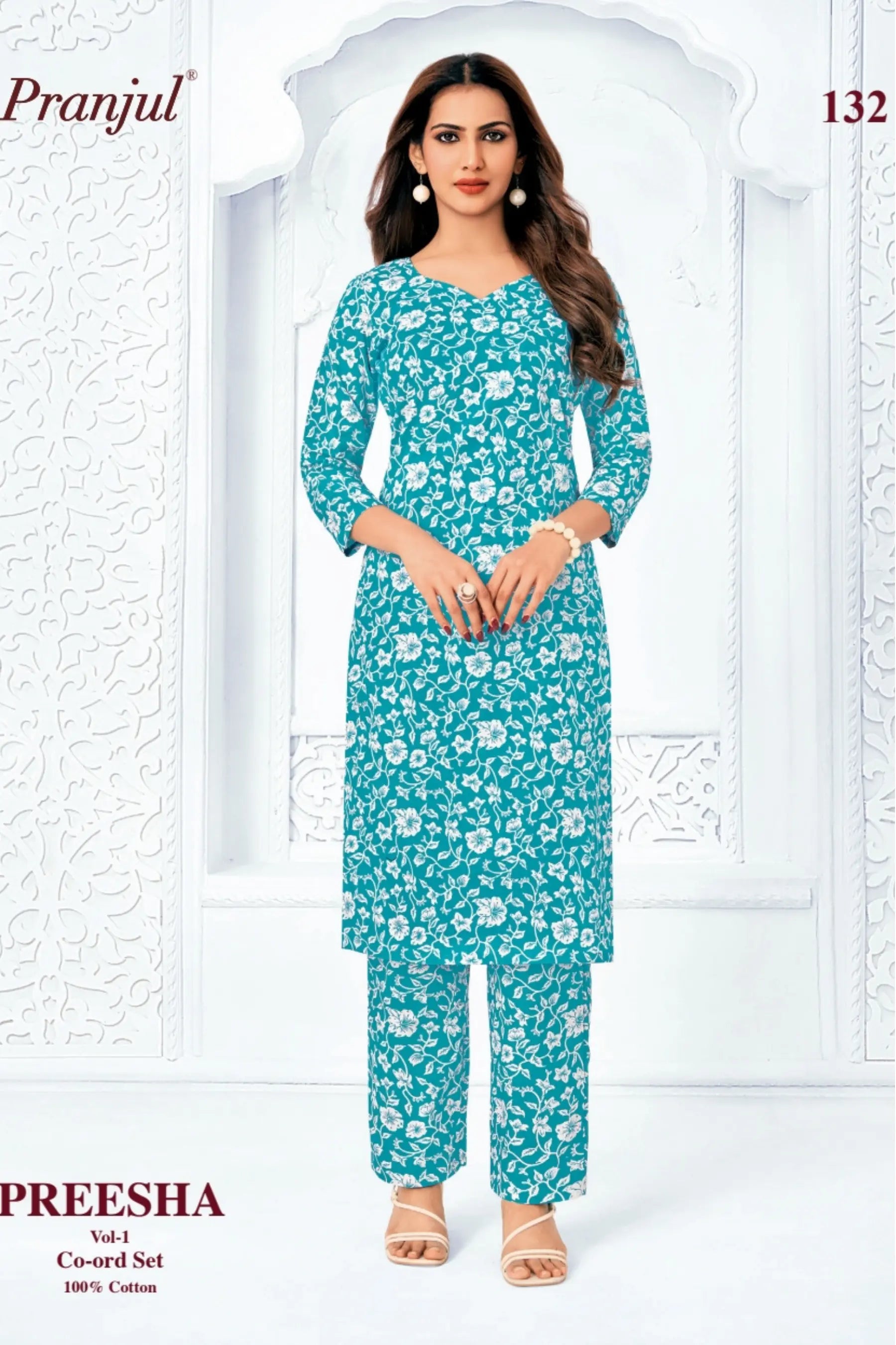 Pranjul Brand - Cotton Co - Ord Set - P132 Main image