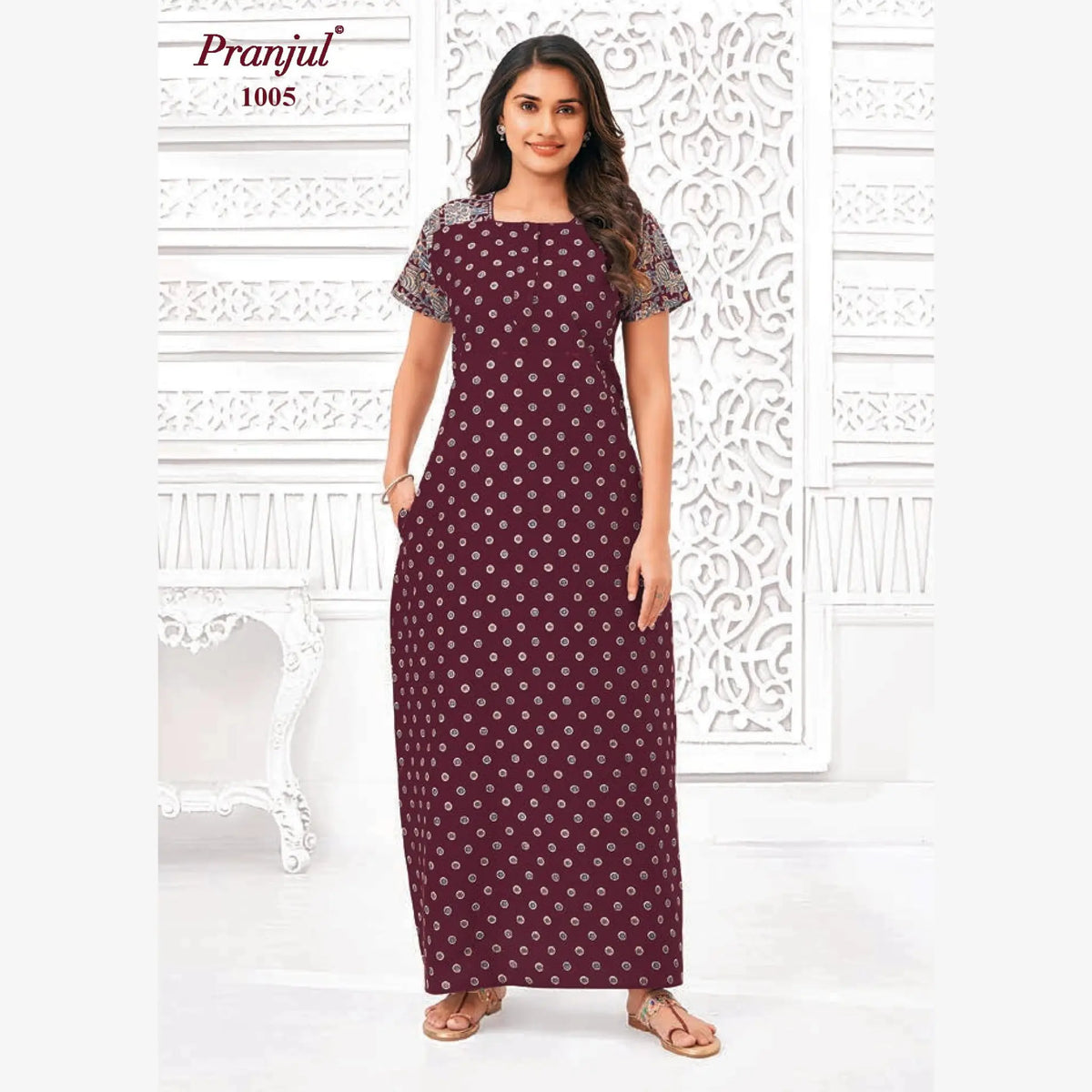 Pranjul Cotton Nighty 1005