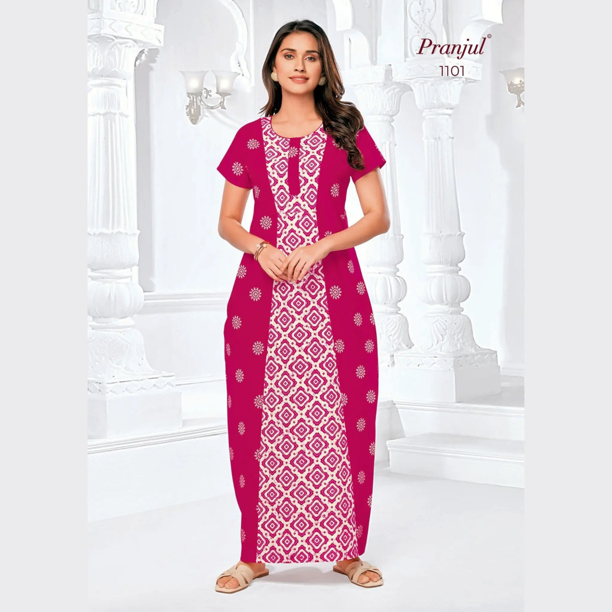 Pranjul Cotton Nighty 1101 Main image