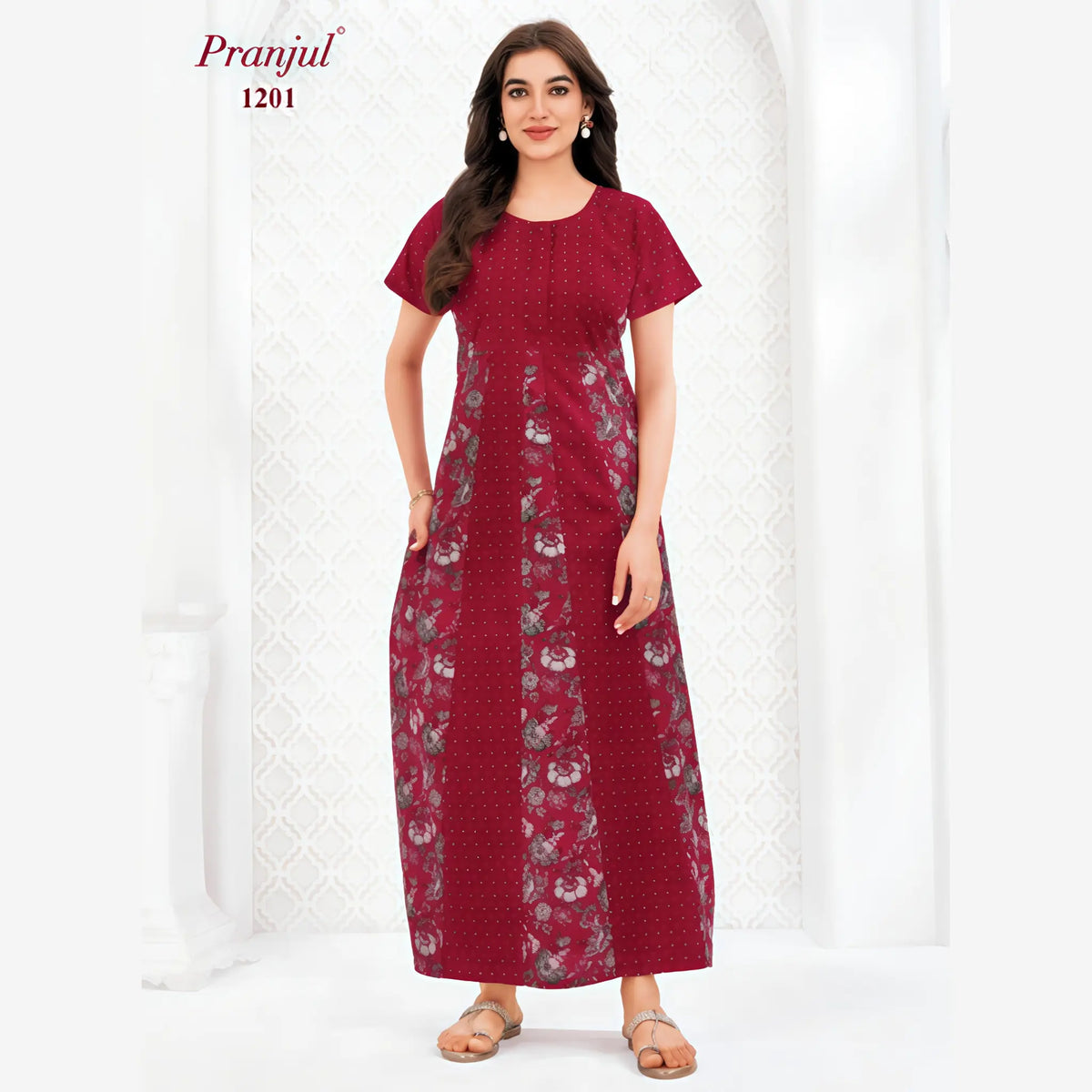 Pranjul Cotton Nighty 1201