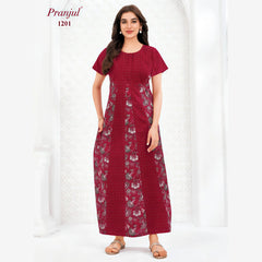 Pranjul Cotton Nighty 1201