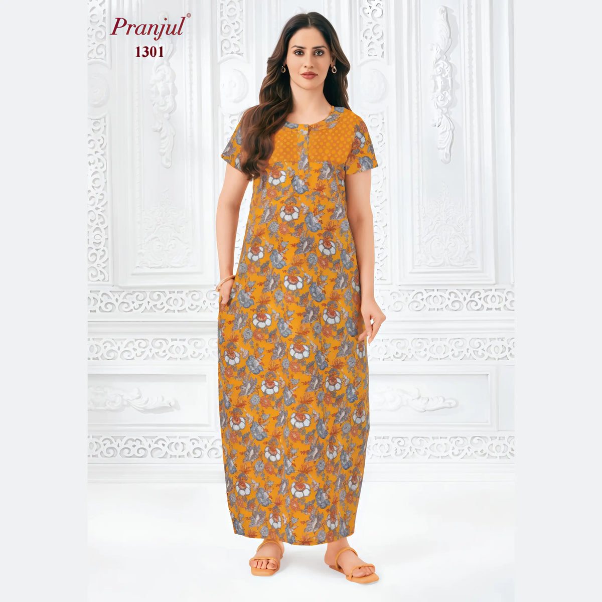 Pranjul Cotton Nighty 1301 Main image