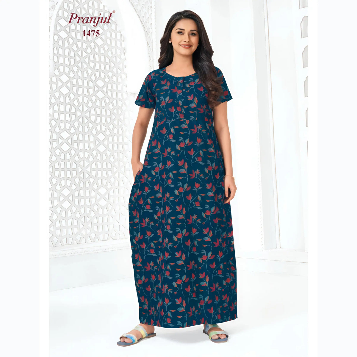 Pranjul Cotton Nighty 1475