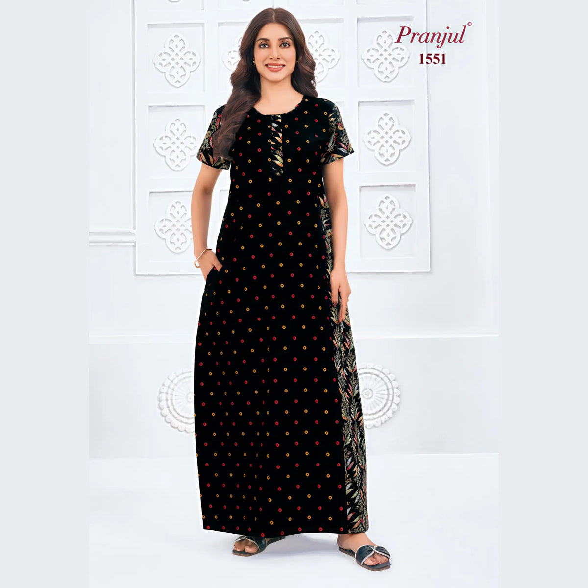 Pranjul Cotton Nighty 1551 Main image