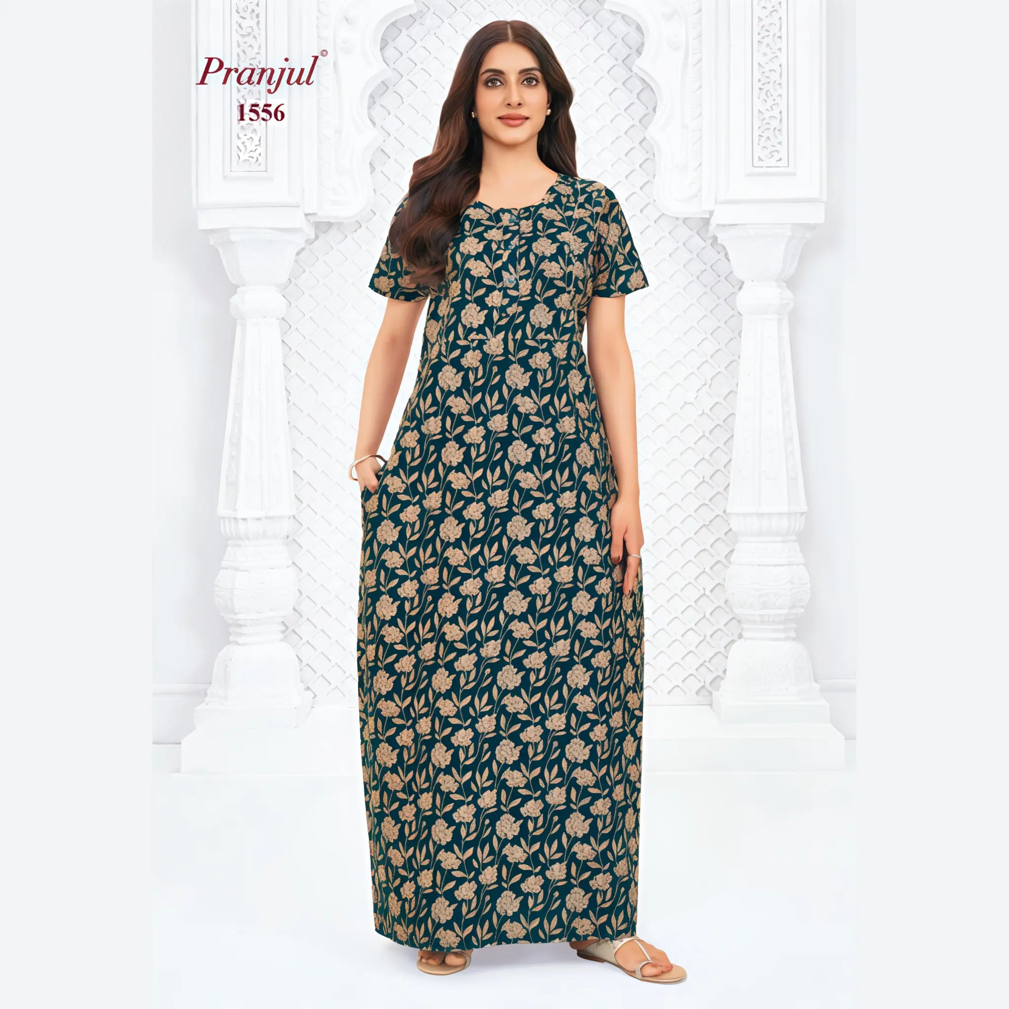 Pranjul Cotton Nighty 1556