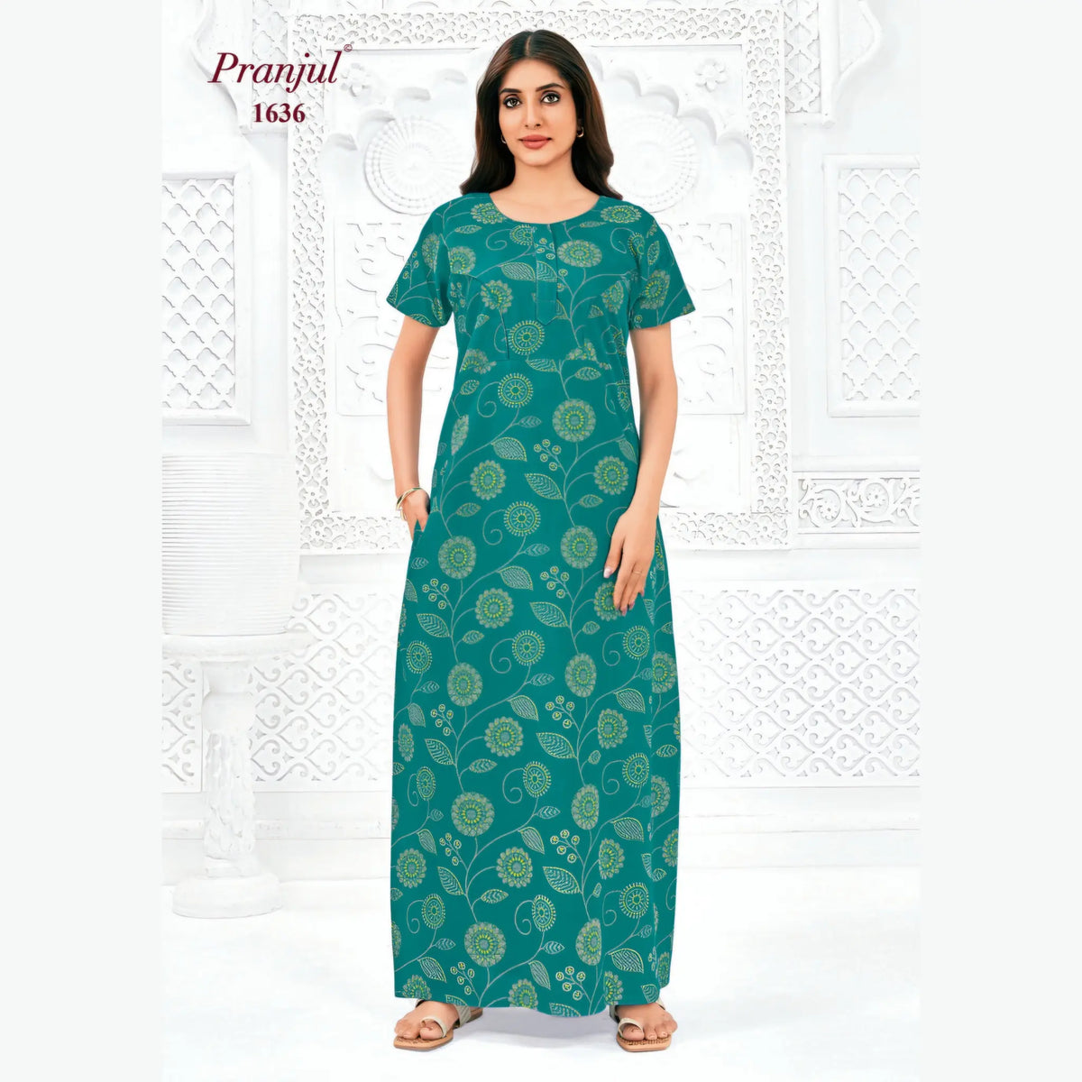 Pranjul Cotton Nighty 1636 Main image