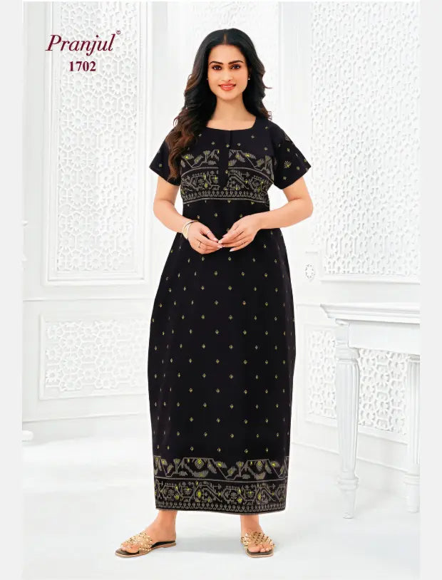 Pranjul Cotton Nighty 1702