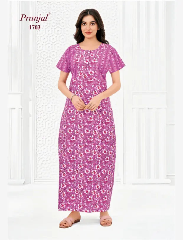 Pranjul Cotton Nighty 1703