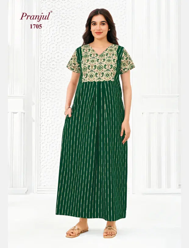 Pranjul Cotton Nighty 1705