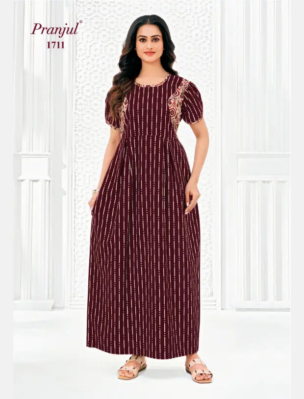 Pranjul Cotton Nighty 1711 Main image